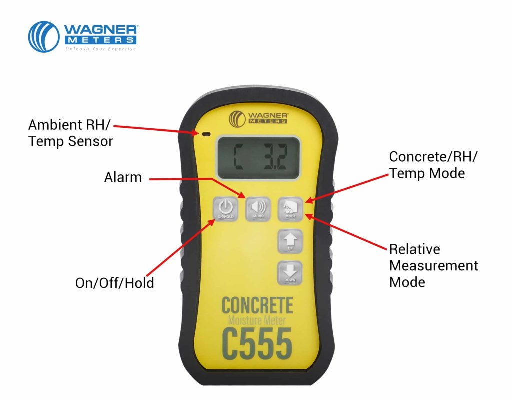 concrete moisture meter features